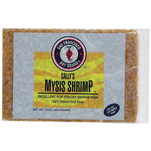 SFBB Sally's Frozen Mysis Shrimp 16oz Flat