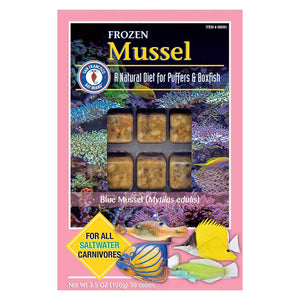 San Francisco Bay Brand Chopped Mussel Frozen Fish Food 3.5oz Blister Pack