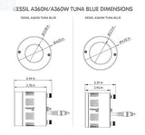 USED Kessil A360W-E Tuna Blue LED Aquarium Light with Gooseneck