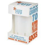 High Flow Flexible Filter Media Cup 4in - Sea Foam White