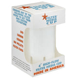 High Flow Flexible Filter Media Cup 4in - Sea Foam White