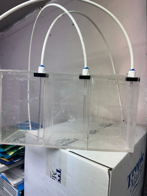 Used Dosing Pump Reservoir, Three Chamber 1500mL Each
