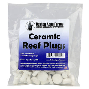 Boston Aqua Farms Ceramic WHITE Reef Frag Plugs (20 pack)