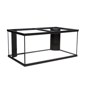 Marineland Double Corner-Flo Rectangular Aquarium Black, Glass 125 gal 72x18x22