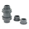 Aquagation PVC True Union Ball Check Valve - Gray - Socket