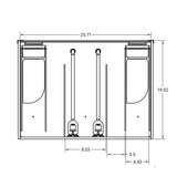 JBJ 45 Gal Rimless Flat Panel AIO Aquarium & Stand