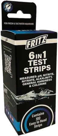 Fritz Aquatics 6 in 1 Test Strips (100 Count)